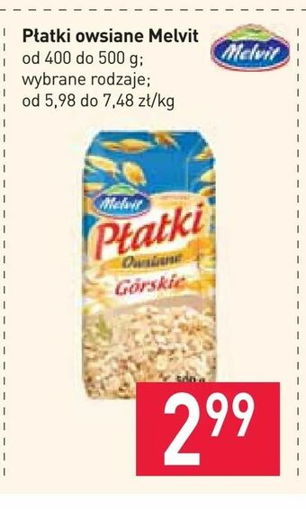Stokrotka Płatki owsiane Melvit oferta