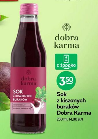 Żabka Sok z kiszonych buraków Dobra Karma oferta