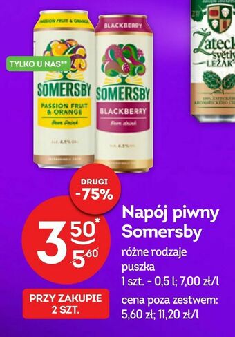 Żabka Napój piwny Somersby oferta
