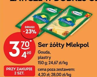 Żabka Ser żółty Mlekpol oferta
