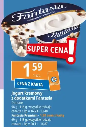 E.Leclerc Jogurt kremowy z dodatkami Fantasia Danone 98-118g oferta