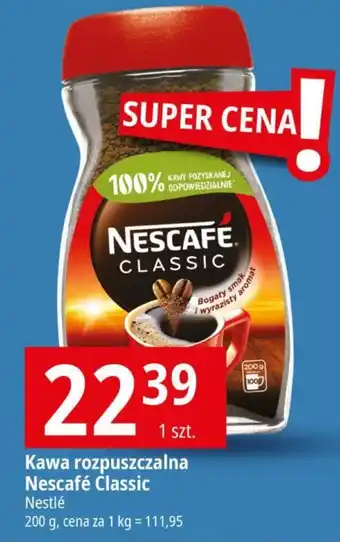 E.Leclerc Kawa rozpuszczalna Nescafé Classic Nestlé 200g oferta