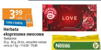 E.Leclerc Herbata ekspresowa owocowa Teekanne 35-50g oferta