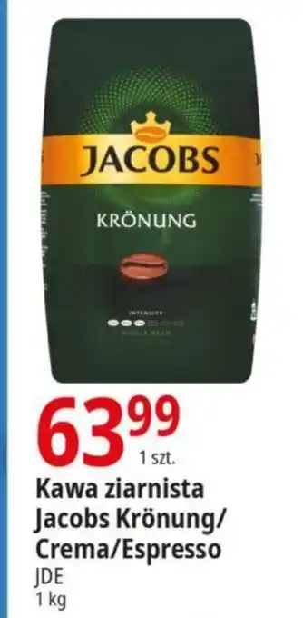 E.Leclerc Kawa ziarnista Jacobs Krönung/Crema/Espresso JDE 1kg oferta