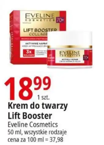 E.Leclerc Krem do twarzy Lift Booster Eveline Cosmetics 50ml oferta