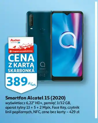 Auchan Smartfon 1 s 2020 zielony 1 SZT oferta