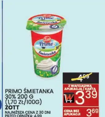 Wafelek PRIMO ŚMIETANKA 30% 200 G oferta