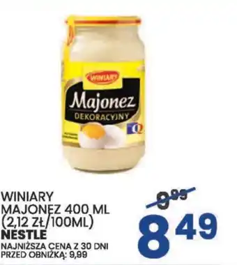 Wafelek NESTLE WINIARY MAJONEZ 400 ML oferta