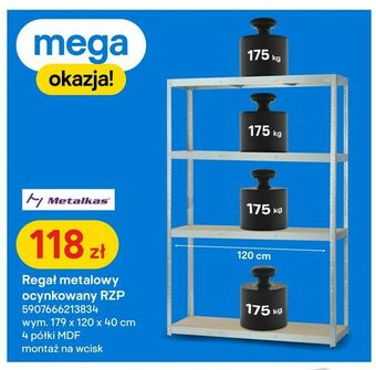 Castorama Regał metalowy ocynkowany RZP oferta