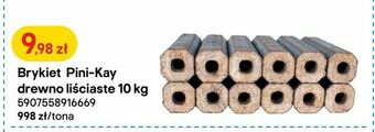 Castorama Brykiet Pini-Kay drewno liściaste 10 kg oferta