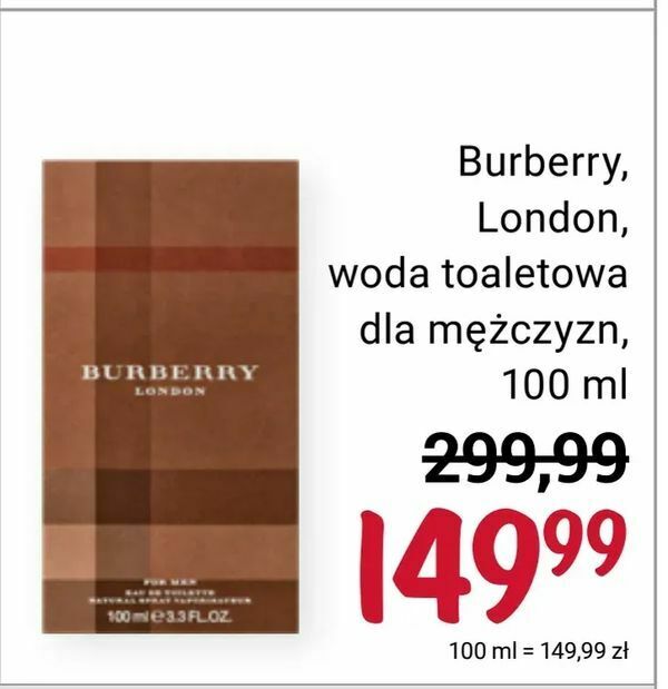 Burberry london shop 30ml rossmann