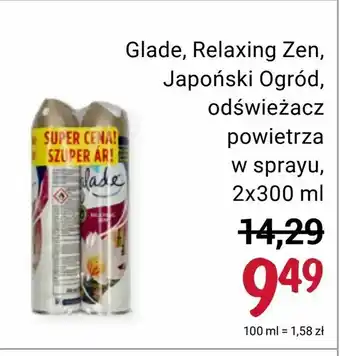 Rossmann Glade, Relaxing Zen, Japoński Ogród, odświeżacz powietrza w sprayu oferta