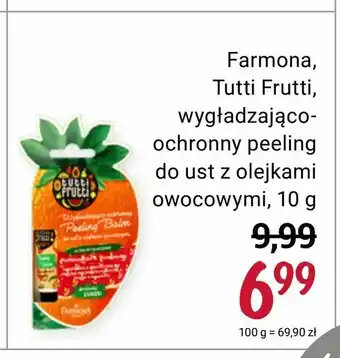 Rossmann Farmona, Tutti Frutti, wygładzająco ochronny peeling do ust z olejkami owocowymi, 10 g oferta