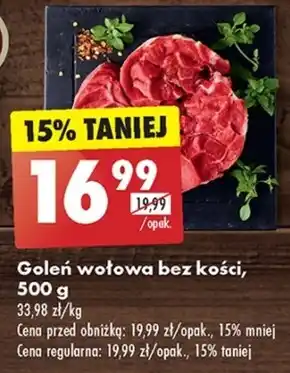 Biedronka Goleń wołowa oferta