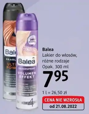 dm drogerie markt Lakier do włosów Balea oferta