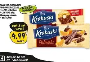 Słoneczko Krakuski Duelki Herbatniki posypane cukrem z czekoladą mleczną 181 g oferta