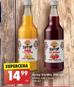 Biedronka Syrop malinowy GórWit oferta