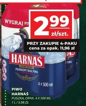 Top Market Harnaś Piwo jasne pełne 500 ml oferta