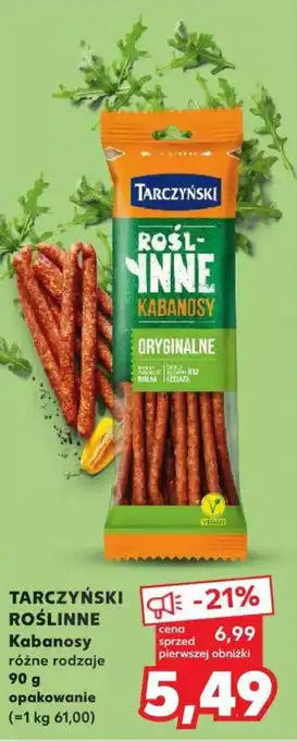 Kaufland TARCZYŃSKI ROŚLINNE Kabanosy 90 g oferta