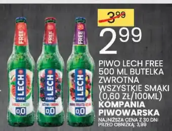 Wafelek KOMPANIA PIWOWARSKA PIWO LECH FREE 500 ML oferta