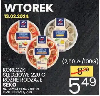 SEKO KORECZKI ŚLEDZIOWE 220 G