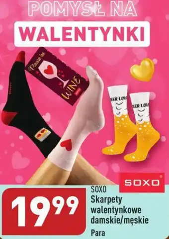 ALDI SOXO Skarpety walentynkowe damskie męskie oferta