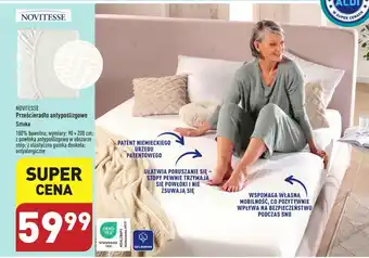 ALDI NOVITESSE Prześcieradło antypoślizgowe oferta