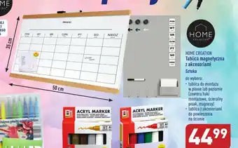 ALDI HOME CREATION Tablica magnetyczna z akcesoriami oferta