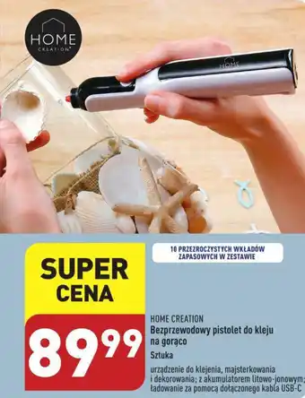 ALDI HOME CREATION Bezprzewodowy pistolet do kleju na gorąco oferta