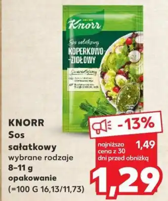 Kaufland KNORR Sos sałatkowy 8-11 g oferta