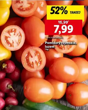 Lidl Pomidory rzymskie 1kg oferta
