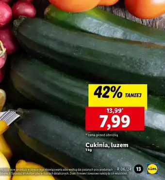 Lidl Cukinia 1kg oferta