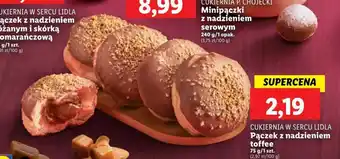CUKIERNIA W SERCU LIDLA Pączek z nadzieniem toffee 75g