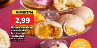 Lidl Pączek american cheesecake lub mango marakuja 85-90 g oferta