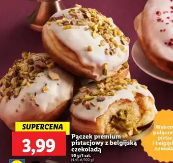 Lidl Pączek premium pistacjowy z belgijską czekoladą 90g oferta