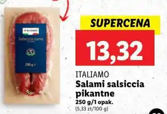 Lidl ITALIAMO Salami salsiccia pikantne 250 g oferta