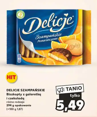 Kaufland DELICJE SZAMPAŃSKIE Biszkopty z galaretką i czekoladą 294 g oferta