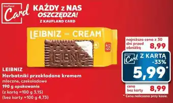 Kaufland LEIBNIZ Herbatniki przekładane kremem 190 g oferta