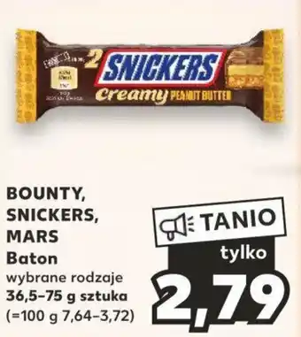 Kaufland BOUNTY, SNICKERS, MARS Baton 36,5-75 g oferta