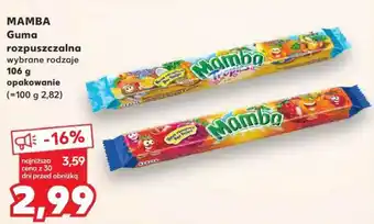 Kaufland MAMBA Guma rozpuszczalna 106 g oferta
