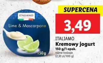 Lidl ITALIAMO Kremowy jogurt 150g oferta