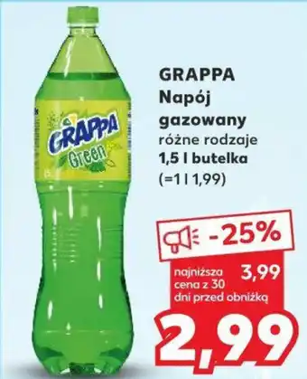 Kaufland GRAPPA Napój gazowany 1,5 L oferta
