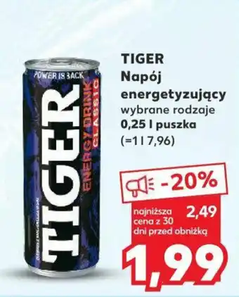 Kaufland TIGER Napój energetyzujący 0,25 L oferta