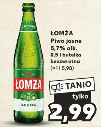 Kaufland ŁOMŻA Piwo jasne 5,7% alk. 0,5 L oferta
