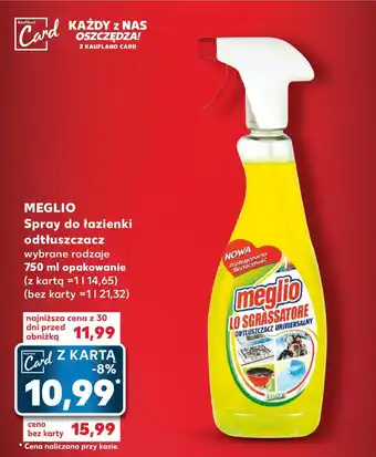 Kaufland MEGLIO Spray do łazienki odtłuszczacz 750 ml oferta