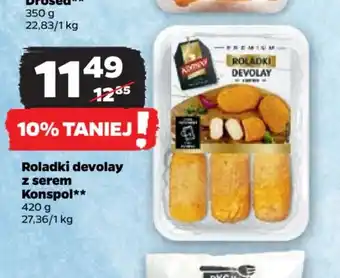 Netto Roladki devolay z serem Konspol 420 g oferta