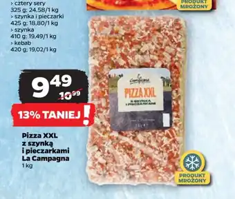 Netto Pizza XXL z szynką i pieczarkami La Campagna 1kg oferta