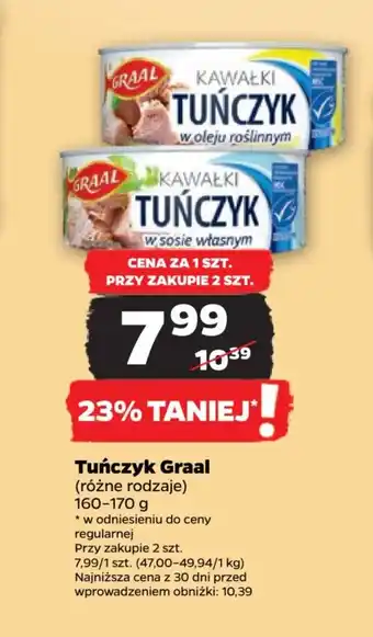 Netto Tuńczyk Graal 160g oferta