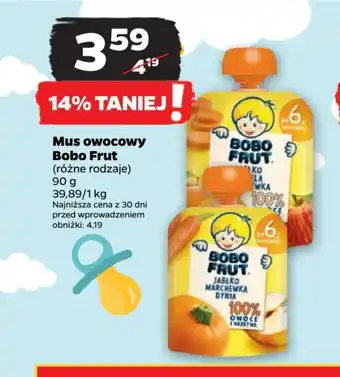 Netto Mus owocowy Bobo Frut 90g oferta