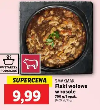 Lidl SMAKMAK Flaki wołowe w rosole 700 g oferta